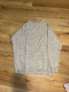 Heathered grey sweater